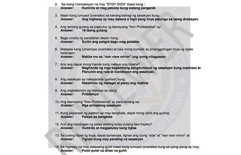lto philippine exam.